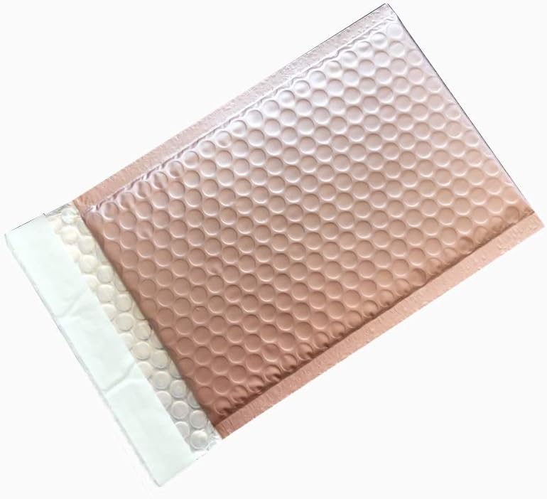 ProLine Matte Metallic Rose Gold Bubble Mailers 6x10 Inch Self Seal Padded Envelopes (100)