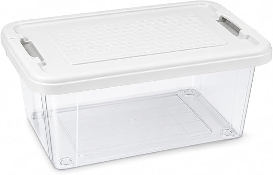 Premium Kapakl  Saklama Kab    Kilitlenebilir  ok Ama l  D zenleyici Kutu   BPA Free    stiflenebilir Organizer   Ev, Mutfak, Banyo ve Dolap  in, 6 Litre   23,1   35,1   10,9 cm