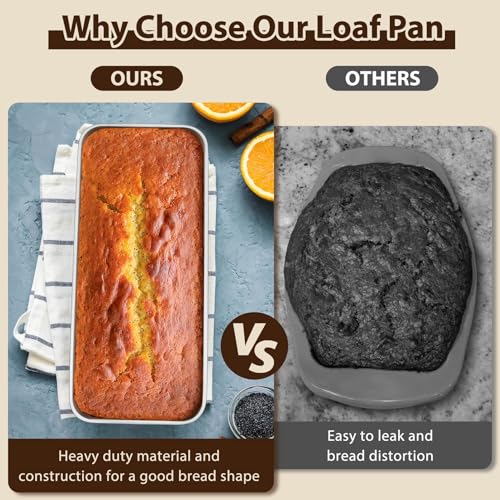 Image of P&P CHEF Stainless Steel Loaf Pan, 2PCS