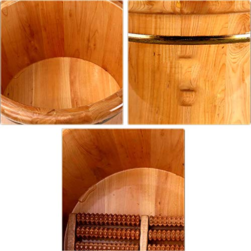 Baño de pies de madera con masaje y tapa miniatura 5