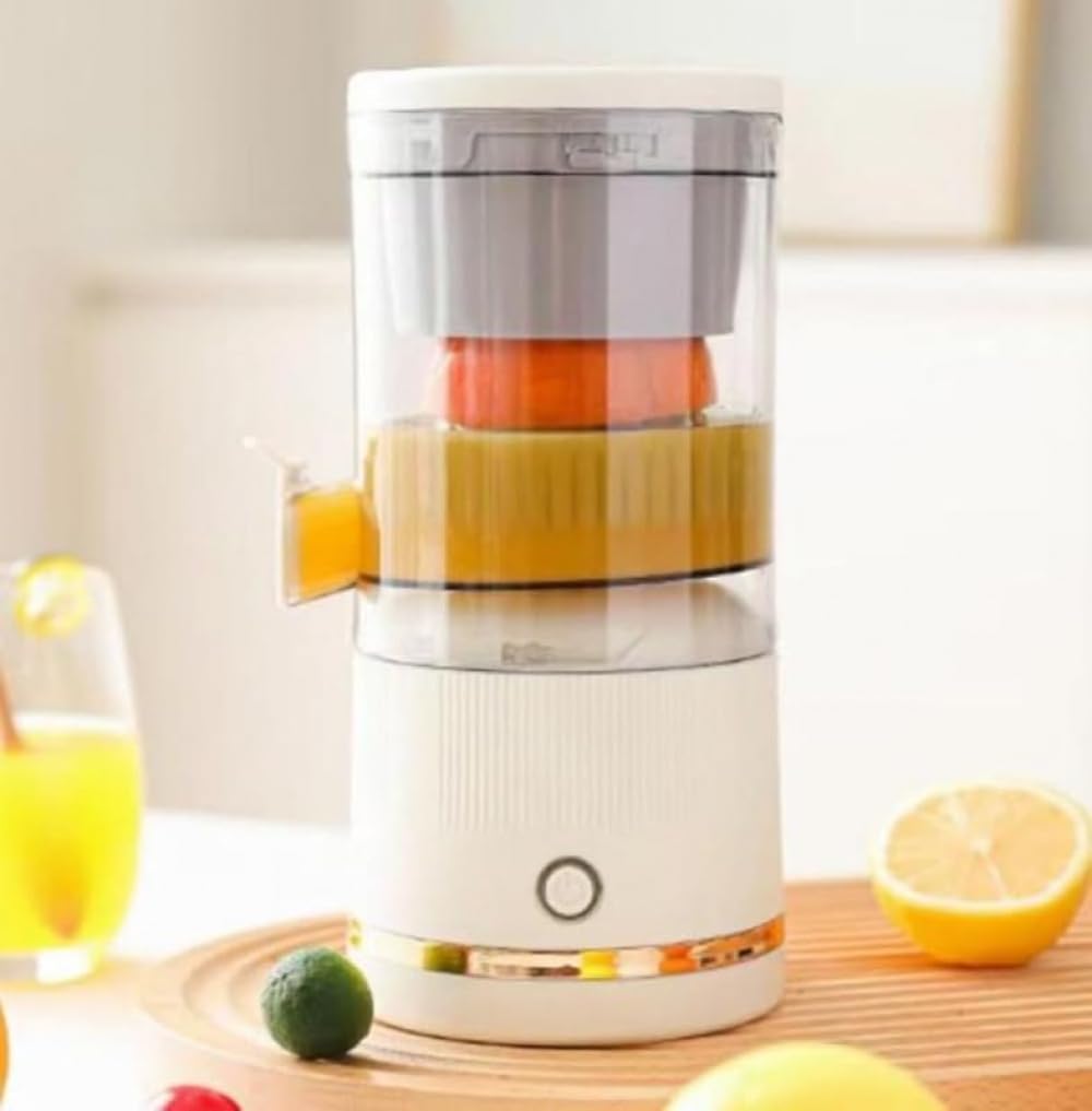 ミニスロージューサー 低速回転式ジューサー ポータブル充電式 高ジュース抽出率で酸化しにくく レモンオレンジ等各種果物野菜に対応 ビ