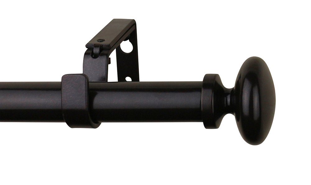 Photo 1 of *USED* Meriville 1-Inch Diameter Prima Single Window Treatment Curtain Rod, 28-Inch to 48-Inch, Oil-Rubbed Bronze 28"-48" Oil-Rubbed Bronze
