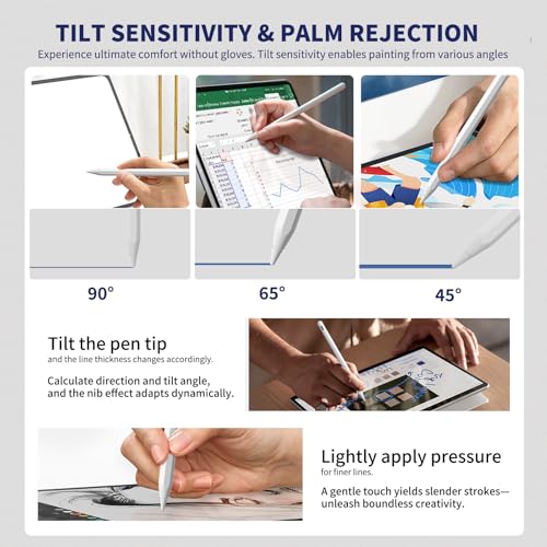 Stylet pour iPad à charge rapide et sensibilité inclinaison précise - 4