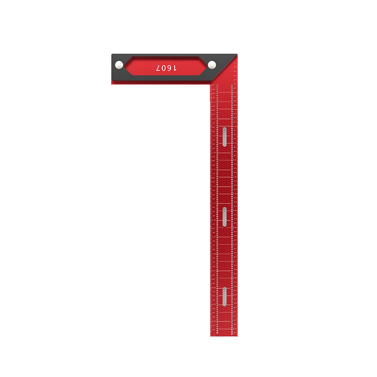 Msioytog L1607 Carpenters L-Type Hole Ruler Right-Angle Woodworking Ruler Line Drawing Gauge Scribing Measuring Tools Woodworking
