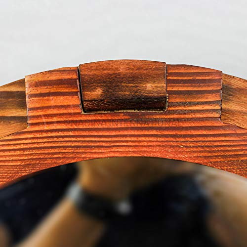 Nagina International Wooden Nautical Porthole Mirror - Image 4