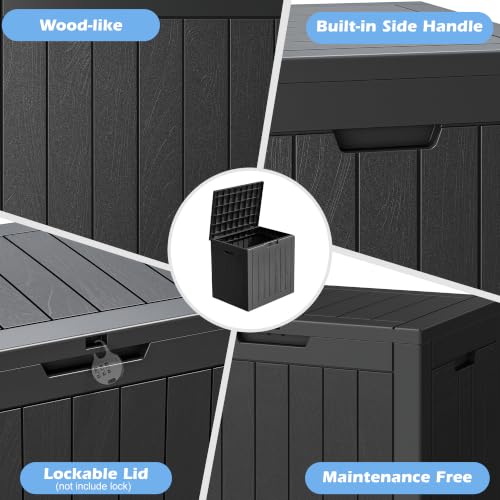 Image of Outdoor Storage Box Waterproof, 35 Gallon Deck Box for Patio Storage