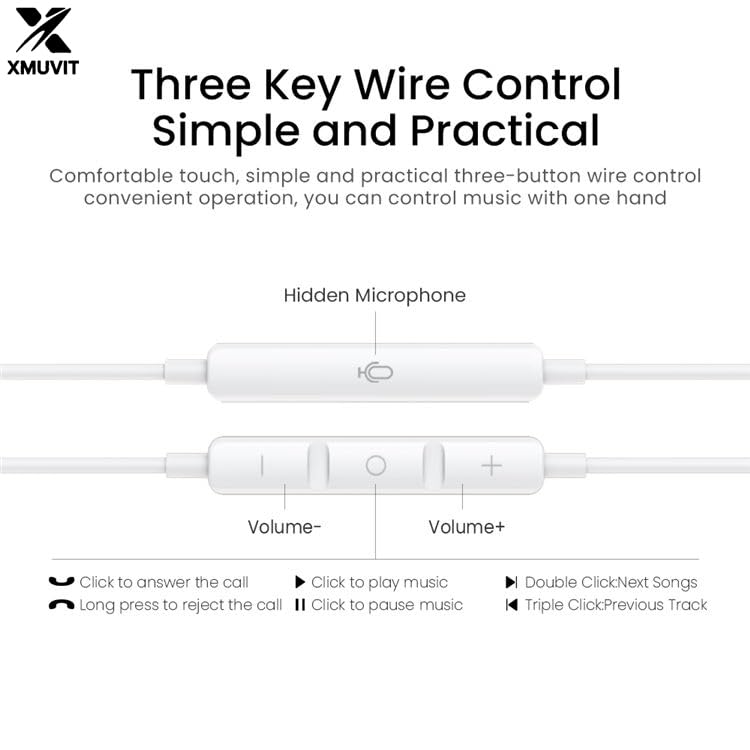 Image of USB-C Wired Earphones with Mic & Remote, Type-C in-Ear Headphones Compatible for iPhone 17 /16 /15, Samsung Galaxy & Pixel, Noise Isolating Earbuds for Calls & Music, 1 Year Warranty