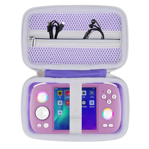 【Ottimizzazione della struttura interna】: il design interno è ragionevole. Non solo ha un posto speciale dove posizionare l'rg cube anbernic, ma ha anche una borsa a rete con cerniera per riporre il cavo USB e gli accessori della console di gioco rg cube. Una fascia elastica in velcro è appositamente progettata per il cubo rg anbernico, che può garantire che il cubo rg sia fissato nello stesso posto quando lo esegui.