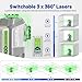Huepar Pro Outdoor Laser Level 360 Self Leveling with Pivot Around Point Fine Adjustment, 3x360°Green Lazer Leveler Tool - Remote Control&8000mAh Li-ion Battery, 1/13