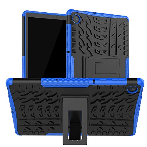 XINYUNEW Funda Lenovo Tab M10 FHD Plus (2nd Gen) 10.3 TB-X606F Case,360 Grados Protective Caso Carcasa Case Cover Skin móviles telefonía Carcasas Funda Case-Azul