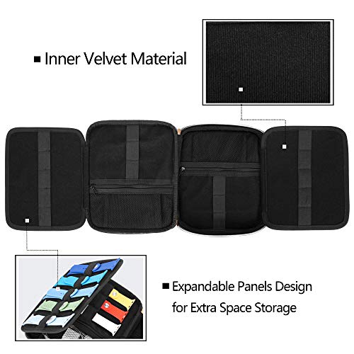 Teamoy Caja de Almacenamiento de Banda de Reloj Sostiene 26 Correas de Reloj Bolsa organizadora de Viaje Compatible con Todas Las Series de Correas y Accesorios de Apple Watch, Negro - imagen 2