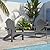 LUE BONA HDPS Adirondack Chairs, 1 Chair, Long-Lasting All-Season Outdoor Patio, Hidden Cup Holder, 350 LBS, Dark Gray