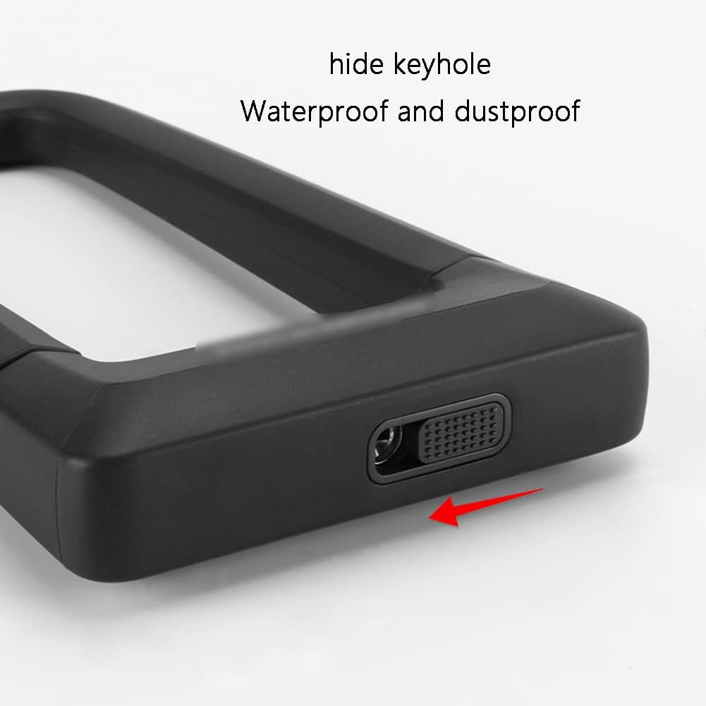 Heavy Locks Universal Bike Lock Cable, Bike Locks Heavy Duty U Shaped Bicycle Lock with Key for Road Bike Electric Car U-Locks for Bicycles