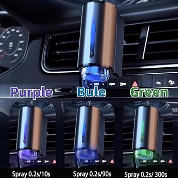 Car Air Freshener Diffuser, Smart Car Air Freshener with Three Adjustable, Aromatizante para Carro, Rechargeable Fresheners Long Lasting, Essential Oil Diffuser, Home, Office (Cologne)