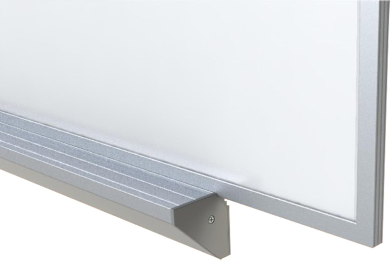 Ghent 4.5" x 1.5" Aluminum Frame Premium Porcelain Magnetic Whiteboard - 1" Maprail, 4 Markers & Eraser - Made in the USA