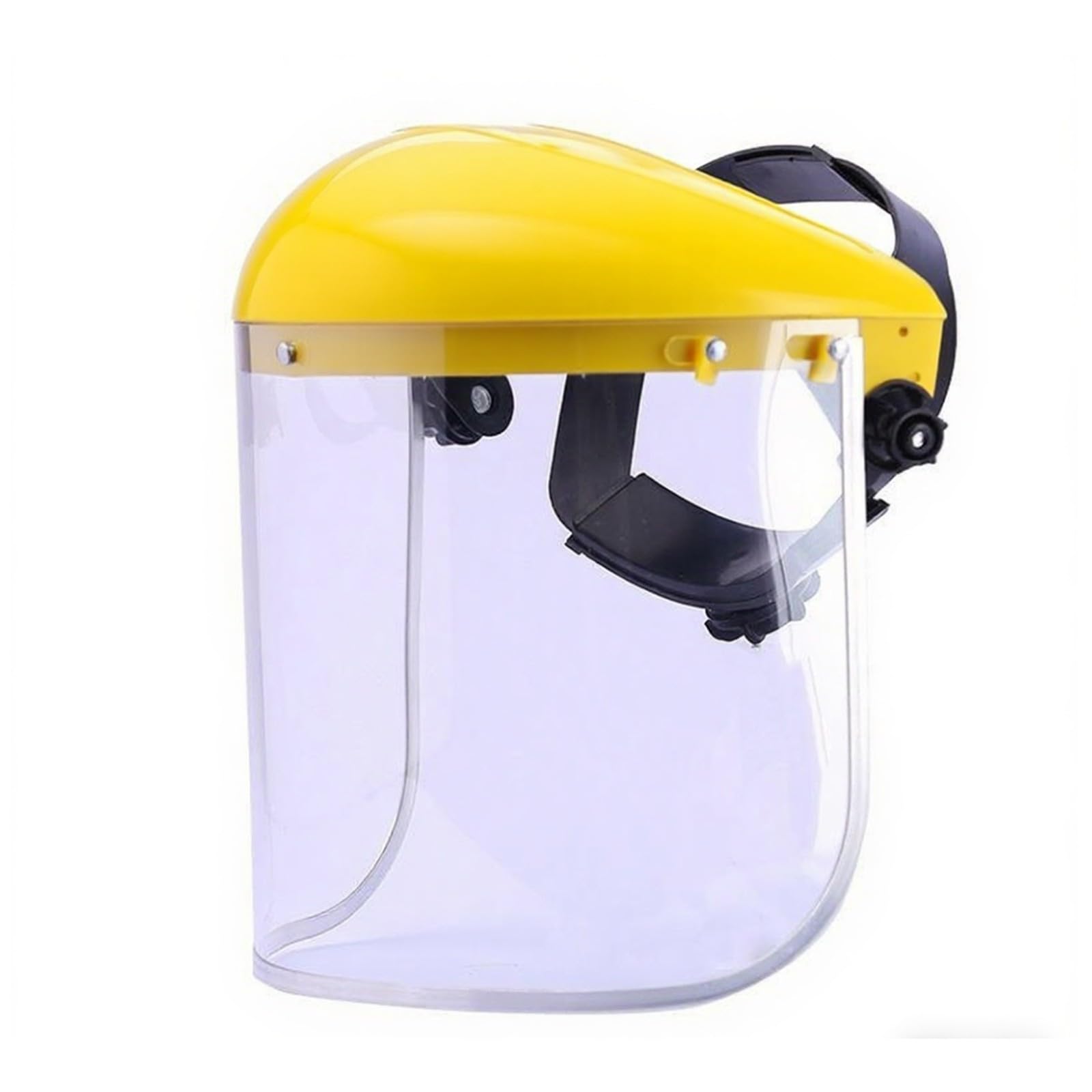 Zwwaazhf Men's Yellow Full Face Cover With Clear Visors Impacts Resistant Design Covers For Industrial Use For Grinding And Cutting