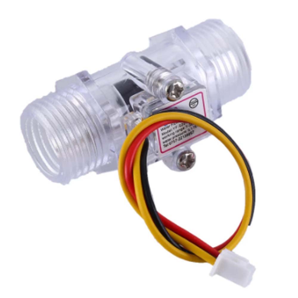 Reland Sun G1/2" Water Flow Hall Sensor Switch 1-30L/min 1.75MPa Flow Meter Flowmeter Counter Water Flow Sensor (YF-201C white)
