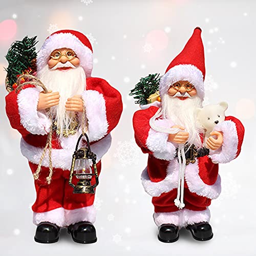 KKcare Boneca musical de Papai Noel elétrica Brinquedos para dançar e cantar no Natal Mesa de Natal
