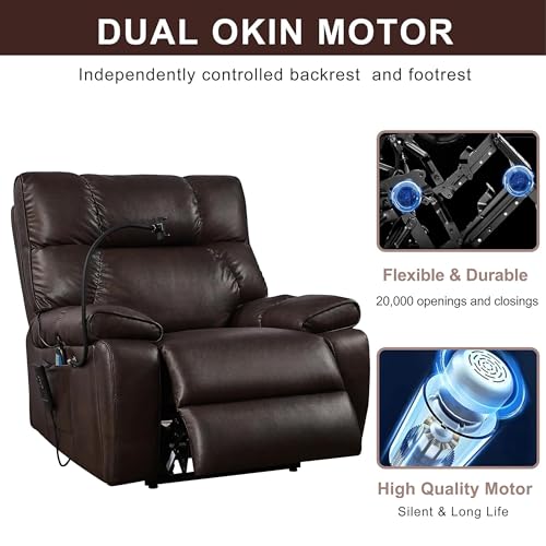 Sillón eléctrico reclinable con masaje y calefacción miniatura 4