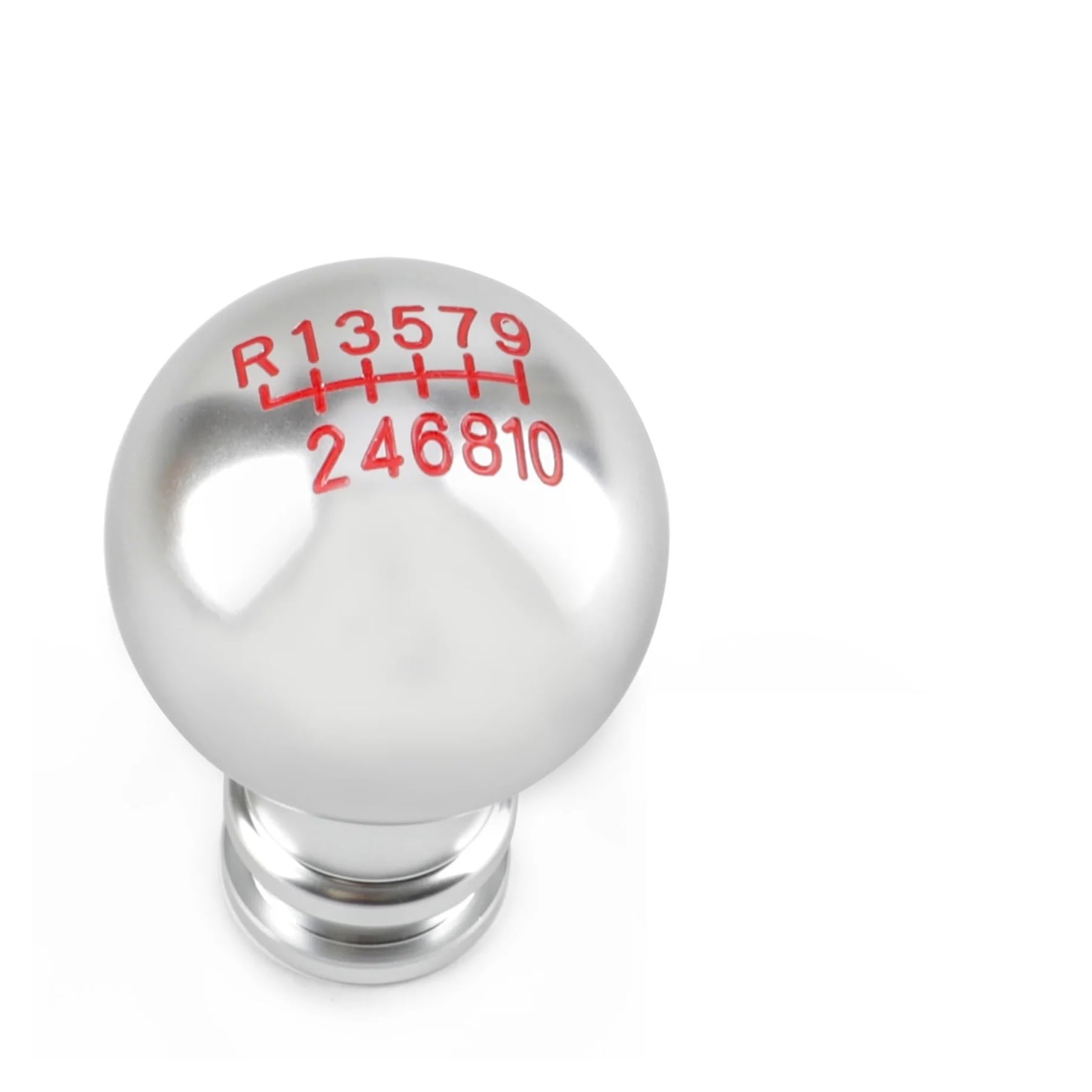 Polvane 10Speed Gear Shift Lever Knob 5/6/ Gear Shift Knob Aluminum Universal Car Manual Transmission Automatic Level Lever M8 M10 M12(,A)