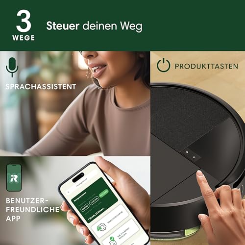 iRobot Roomba 205 DustCompactor Combo Saugroboter - Automatische Staubverdichtung im Roboter, kein Entleeren für 60 Tage, Beutellose, Power-Lift-Saugkraft, Wischen, LiDAR