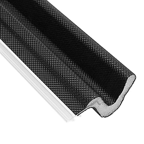 Weather Stripping "Q" Foam Kerf Door Seal Strip 26 Feet, Replacement Weatherstripping For Door Frame With Slot, Soundproof, Anti-Collision (26 Ft, Black) #TOP25