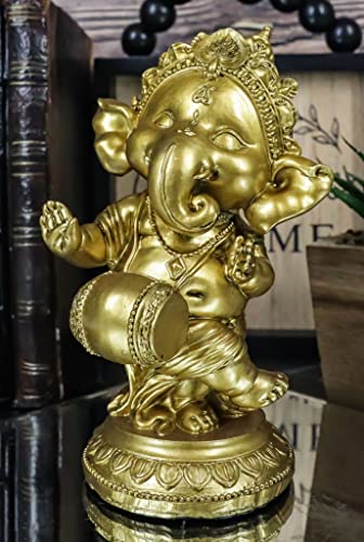 Estatua decorativa de Ganesha danzante de 6 pulgadas miniatura 2