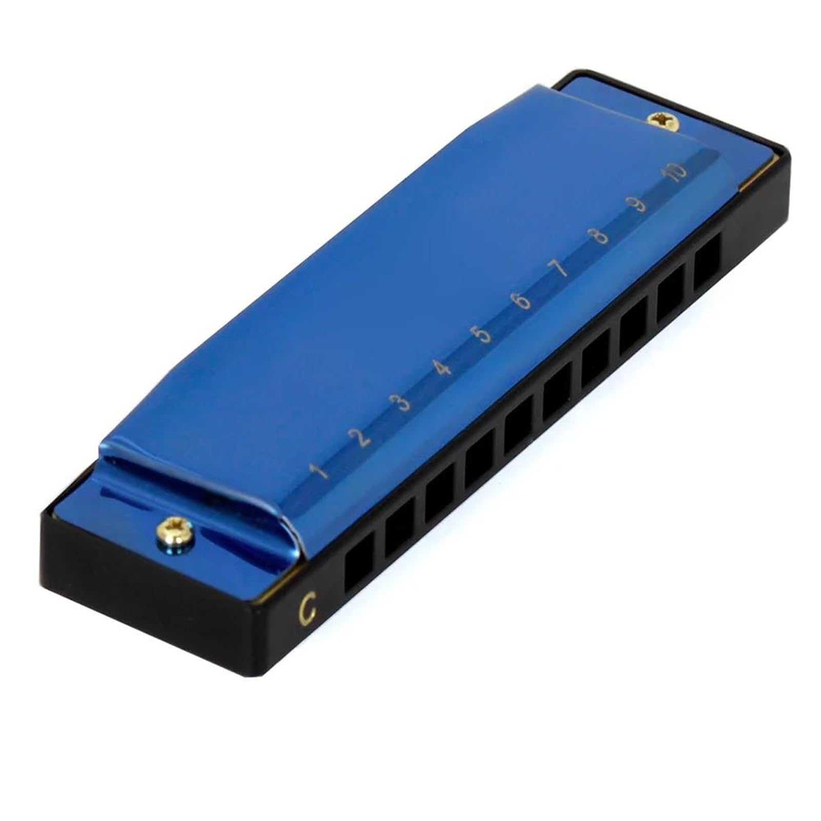 Armonica Armonica Blues Professionale A 10 Fori E 20 Toni Costruzione In Resina Resistente E Rame