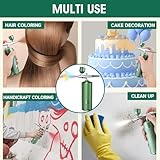 Airbrush Kit with Compressor, 48PSI Cordless Rechargeable Non-Clogging High-Pressure Air Brush Set with 0.3mm Nozzle and Cleaning Brush Portable Gun for Nail Art, Makeup, Barber, Cake Decor (Green) - Image 7