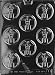 Cybrtrayd J011 Medical Mints Chocolate Candy Mold with Exclusive Cybrtrayd Copyrighted Chocolate Molding Instructions