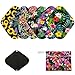 7pcs Pack Cloth Pads Including 1pc Mini Wet Bag +6pcs 8 Inch Bamboo Charcoal Cloth Menstrual Pads/Reusable Sanitary Pads/Mama Panty Liners