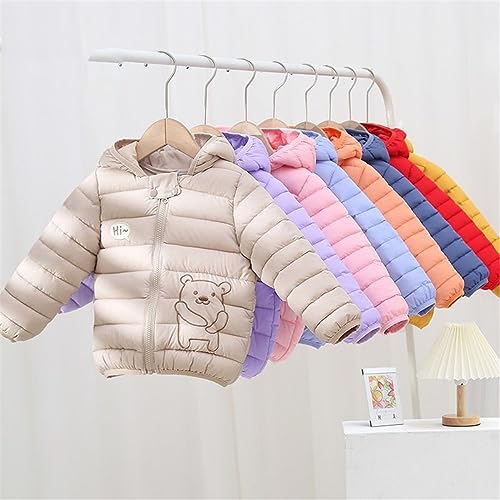 Little Girls Boys Winter Warm Cartoon Zipper Hoodie Jacket Down Puffer Coat Outwear2