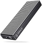 ORICO 20Gbps M.2 NVME SSD Adaptateur USB3.2 Gen2 X2 Type-C à NVME PCI-E M-Key Solid State Drive Boîtier extérieur en aluminium pour SSD Taille 2230/2242/2260/2280, jusqu'à 2 To(M2PAC3-G20, Gris)