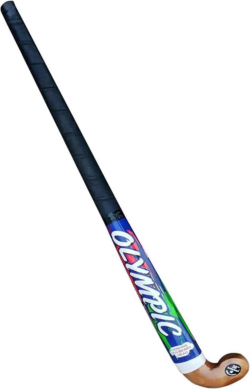 Wooden Hockey Sticks for Men and Women Practice and Beginner Level (L-36 Inch) (Multicolor)
