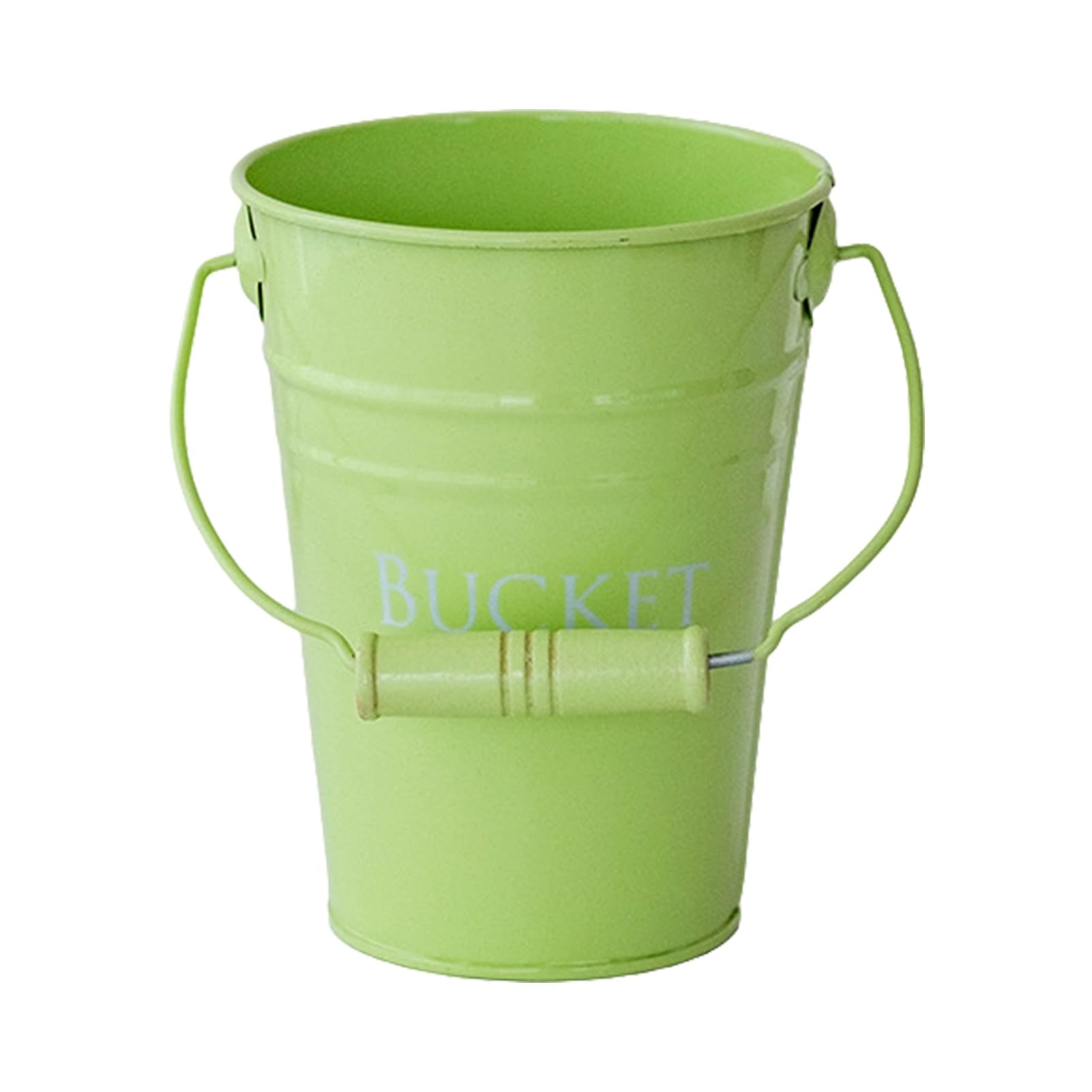 Glifora Storage Bucket with Handle - Thickened Anti-Rust Iron Container, Flower Pot Desktop Organiser for Makeup Brush and Pen