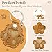 ZooWhale Classic 3 Pcs Dog Fur Storage Keychain,Cute Pet Fur Keepsake Leather Keychain for Collecting Cat and Dog Hair pet Memorial Gifts for Dogs，Black White Brown