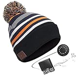 Zibaar Bluetooth Beanie Bluetooth Hat Bluetooth Beanie Hat Wireless Headphone Beanie Hat, Beanie...