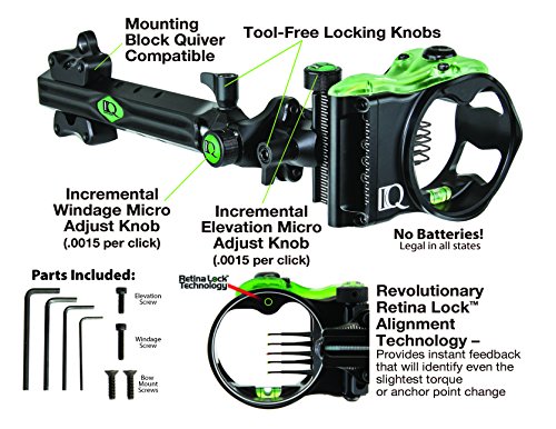IQ PRO XT 5-Pin Bowsight (Right Hand Model)