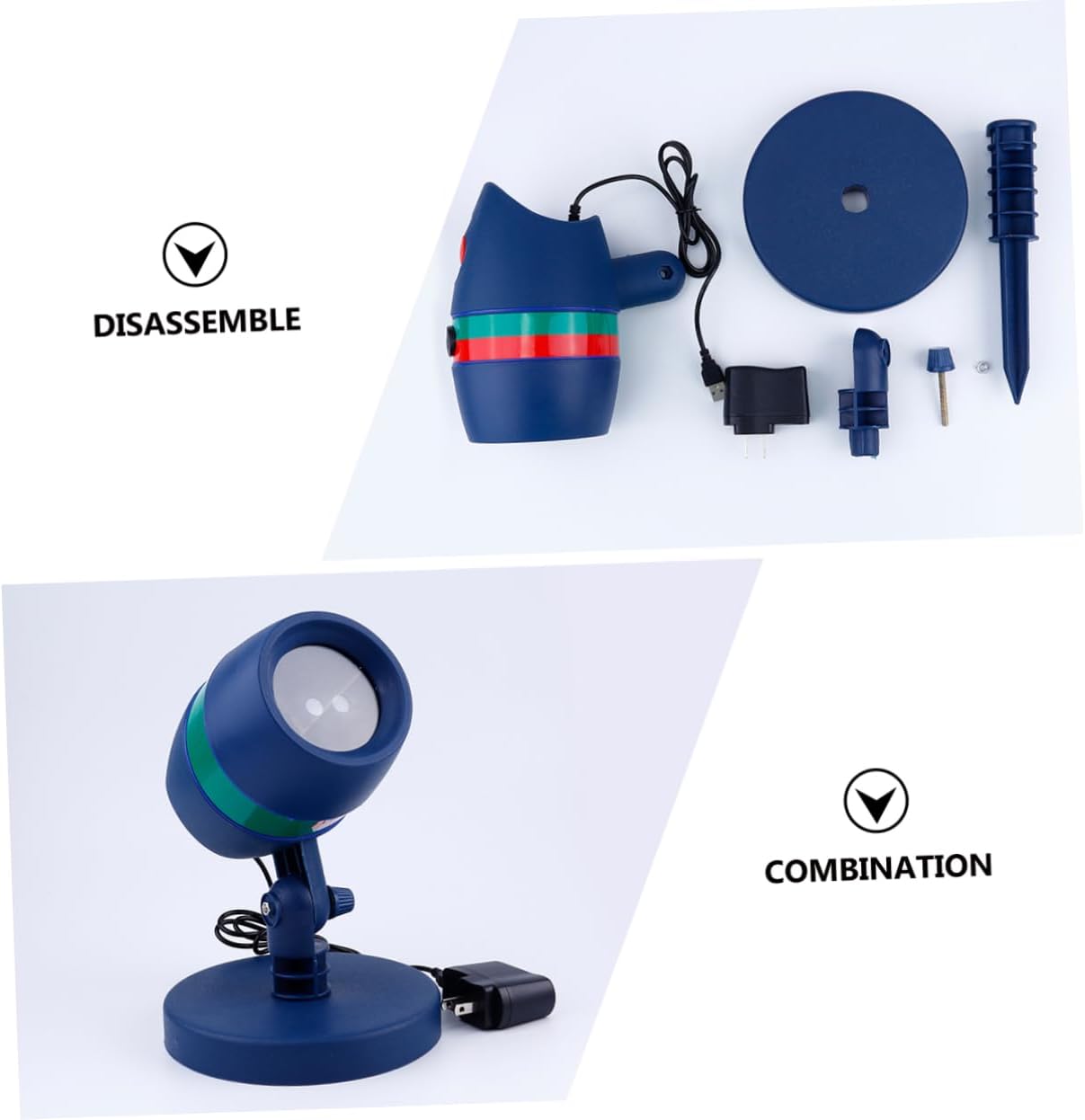 NOLITOY 1 Set Christmas Projector Lights Led Lawn Lamp Ground Insert Lamp Christmas Projection Lights Outdoor Led Landscape Projection Xmas Party Decor Floor Lamp