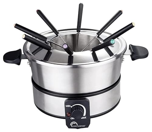 LITTLE BALANCE 8500-Fondue 8 (Acero Inoxidable) Fondue eléctrica con caquelón Compatible con inducción, 8 Personas Cover