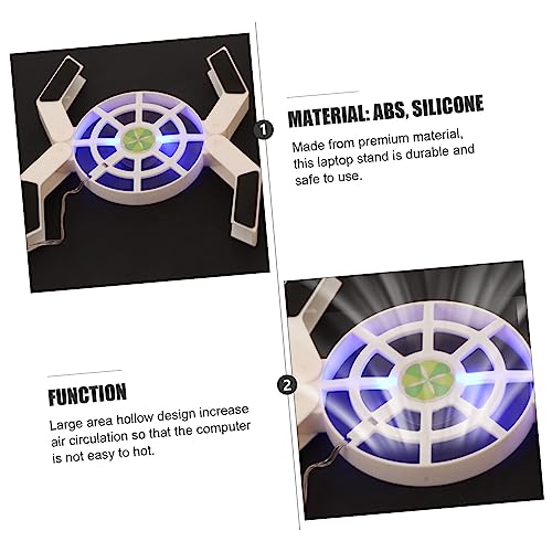 Base enfriadora luminosa para laptop con ventilador grande miniatura 6
