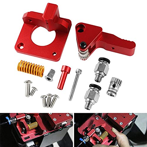 Lysee 3D Printer Parts & Accessories - Aluminum Dual Gear Extruder Upgrade Kit for CR-10 CR-10S 3D Printer New Arrival - (Color: A)