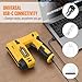 POPULO Electric Staple Gun, 2 in 1 Electric Stapler Tacker 4V Cordless Brad Nailer Kit, Battery Powered Nail Gun for Upholstery, Carpentry, DIY with Staple Remover, 1600 Staples and Nails, Yellow