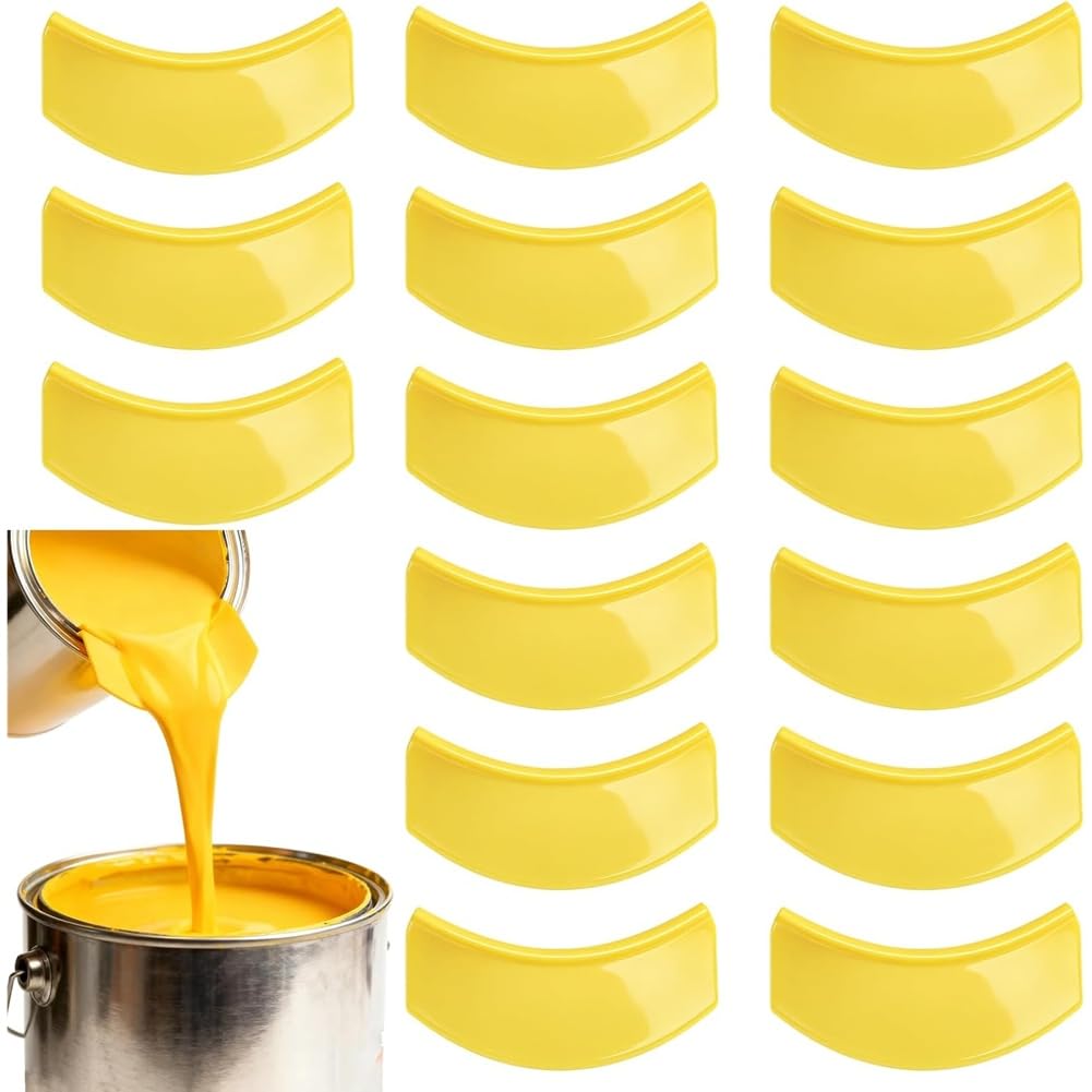 Jnchdghwa Universal Paint Can Pour Spout 1-Gallon Reusable Bulk Pouring Spout for Pint, 15 Pcs Bucket Attachment Mess Free