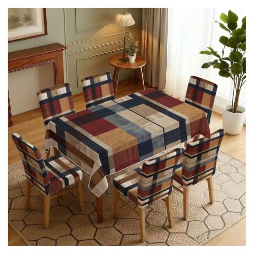 Nappe et housses de chaise déco classique ensemble de table rustique haut de gamme