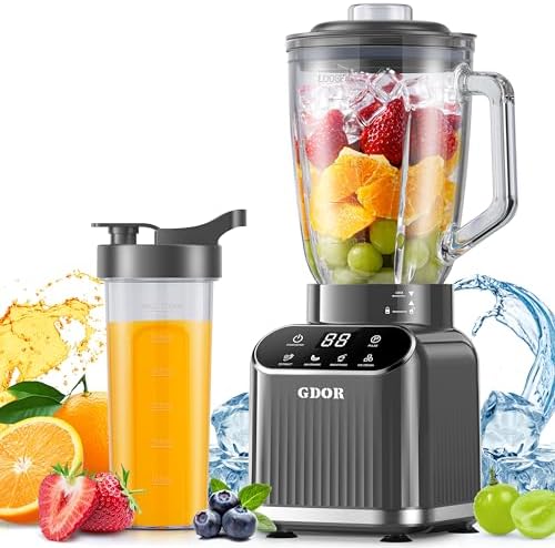 GDOR Professional Blender for Smoothies, 5 Functions, 1200 Peak W...