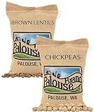 Palouse Brand Certified Glyphosate Residue Free Chickpeas and Brown Lentils | 10 LBS Total | Family Farmed in Washington State | Non-GMO Project Verified | Kosher | Field Traced (5 Pound, Pack of 2)