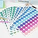 SallyFashion 2160PCS Dot Stickers 3/4 inch Color Coding Labels Round Dot Labels for Kids, 12 Color Polka Circle Label Pricing Stickers for Office Classroom Decor Must Haves, Garage Yard Sales, Papers