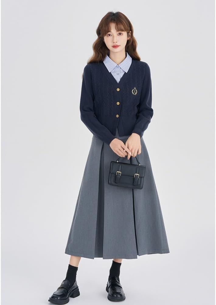 インスタグラマー＠ema.217さん愛用！】 ニット セットアップ レディース 長袖 カーディガン カーデ ニットスカート タイト スカート トップス  ボトムス セットアイテ 2025春夏新作 M/L 【lgww-at2819】【即納：1-5営業日】【送料無料】60込 | La-gemme -ラジエム- [hurtbasuketto] レディース セットアップ ニットカーディガン＆プリーツスカート 上下２点セット 長袖 カジュアル ゆ