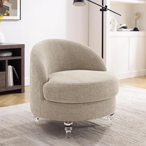 Modern-Armless-Accent-Chair-Modern-Slipper-Chair-Living-Room-Chairs-with-Acrylic-Legs-Makeup-Vanity-Chair-Boucle-Comfy-Upholstered-Accent-Chairs-for-Bedroom-Reading-Room-Reception-Apartments Modern Armless Accent Chair Modern Slipper Chair Living Room Chairs with Acrylic Legs Makeup Vanity Chair Boucle Comfy Upholstered Accent Chairs for Bedroom Reading Room Reception Apartments